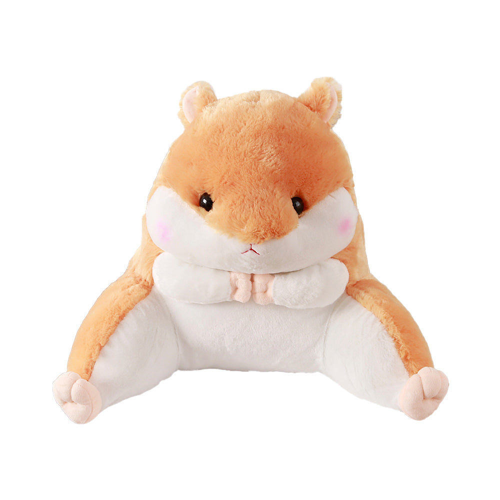 Backrest Reading Rest Pillow Neck Lumbar Support Chair Cushion with Arms for Teens Orange