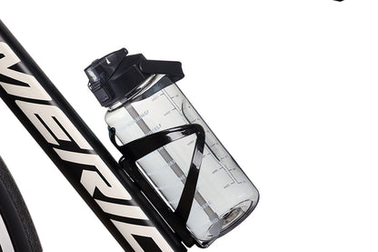 Food Grade Plastic Cup Transparent Drinking Water Bottle 2000ml-Black