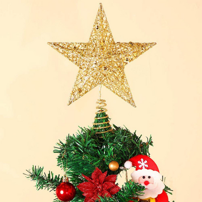 20cm Christmas Tree Top Star Decor Christmas Tree Topper Home Party Decorations