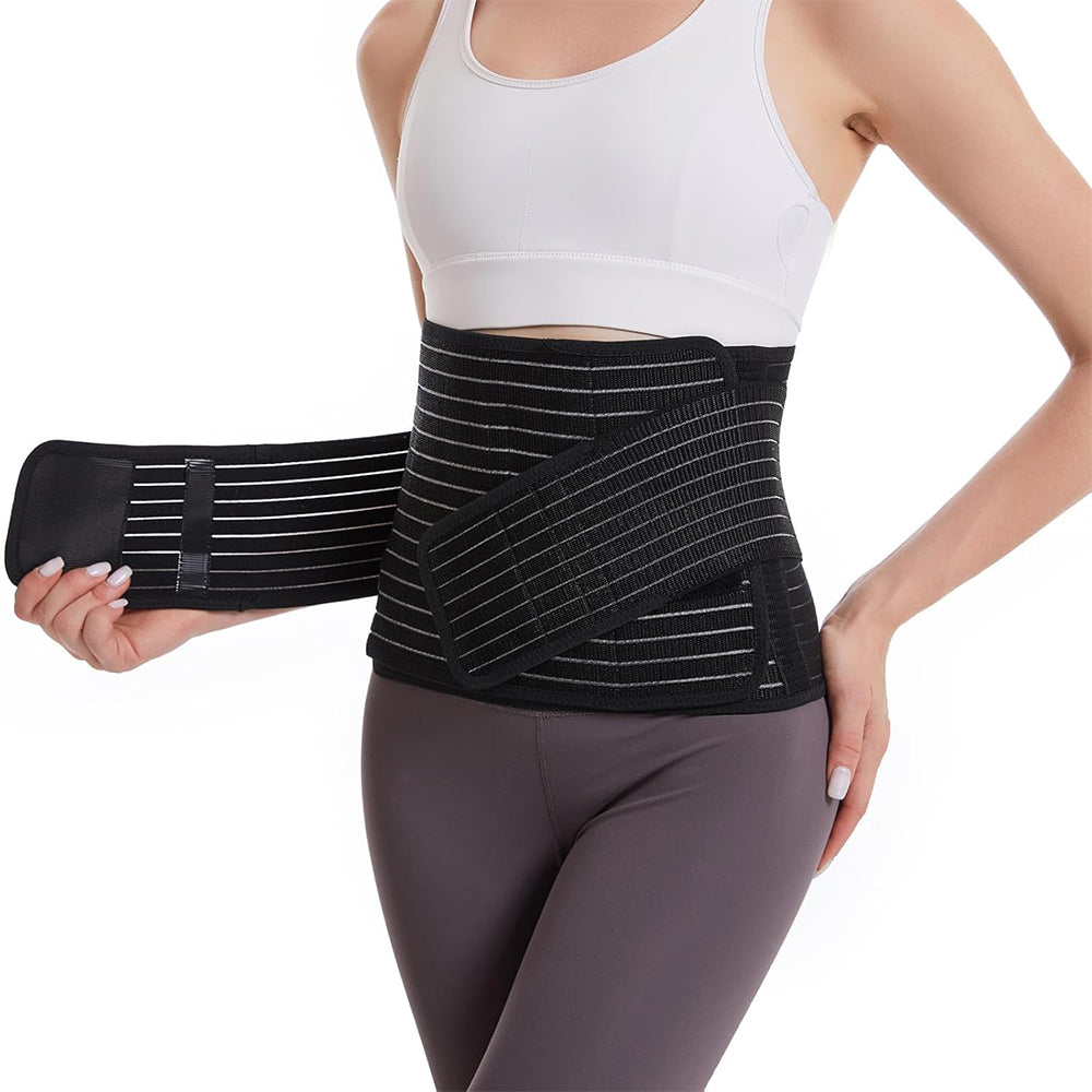 Bamboo Charcoal Fiber Belly Band Postpartum Abdominal Binder for Women-Black