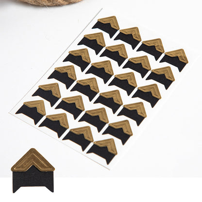 240 PCS Self Adhesive Photo Mounting Stickers-Gold