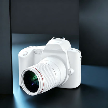 4K 64MP WiFi Dual Lens Digital Camera with Night Vision-White