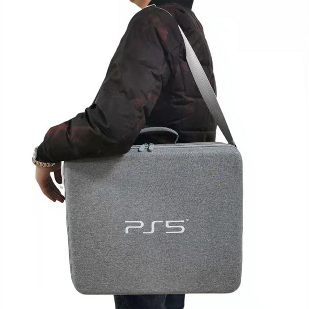 Travel Storage Handbag For PS5 Console Protective Bag Hard Shell Bag For Playstation 5 Digital Carrying Case-Gray