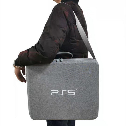 Travel Storage Handbag For PS5 Console Protective Bag Hard Shell Bag For Playstation 5 Digital Carrying Case-Gray