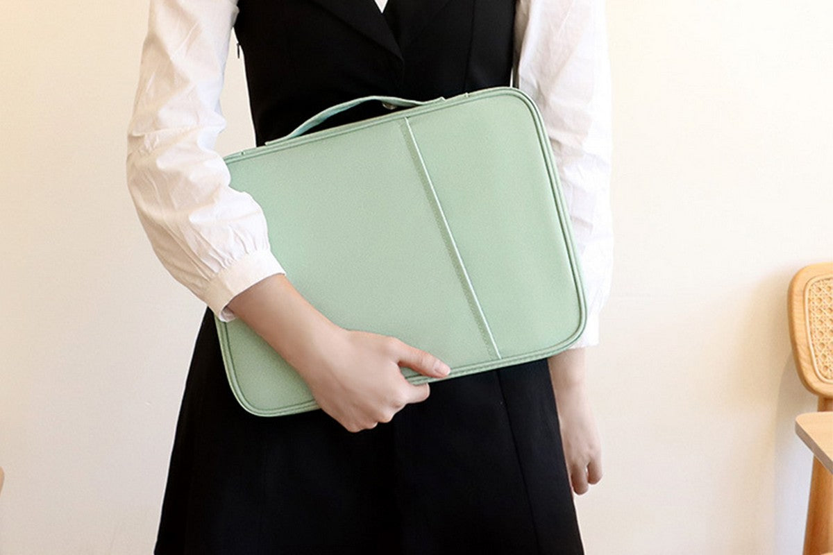 Tablet Sleeve 10.8-13 inch Laptop Sleeve Protective Carrying Case Bag Travel Pouch-Green