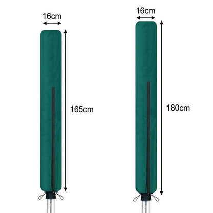 Waterproof Rotary Airer Cover ââ‚?Clothesline Dryer Shield with Zipper Dark Green