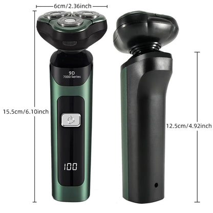 4-in-1 Electric Razor USB Rechargeable Rotary Shaver for Men
