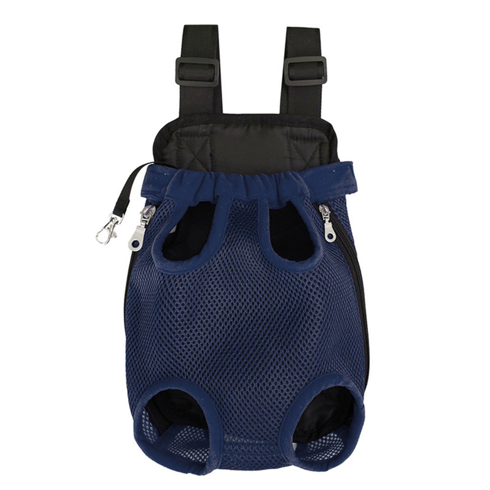 Pet Carrier Backpack for Front and Back Carrying Dogs Cats - Navy