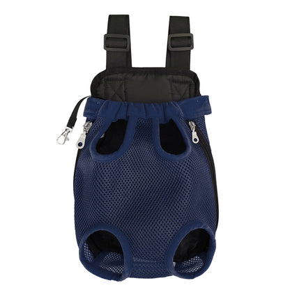 Pet Carrier Backpack for Front and Back Carrying Dogs Cats - Navy