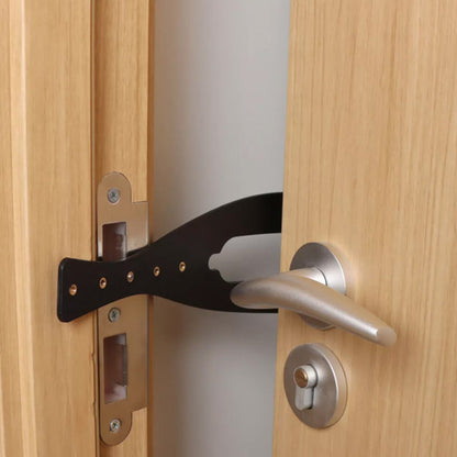 Adjustable Cat Door Latch Fast Flex Pet Door Stopper to Keep Dogs Away Black