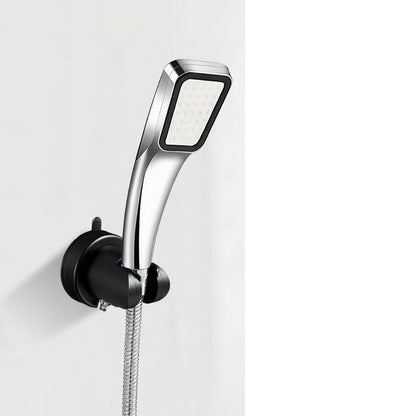 Adjustable Vacuum Suction Shower Head Holder with No Drill Mount - Black