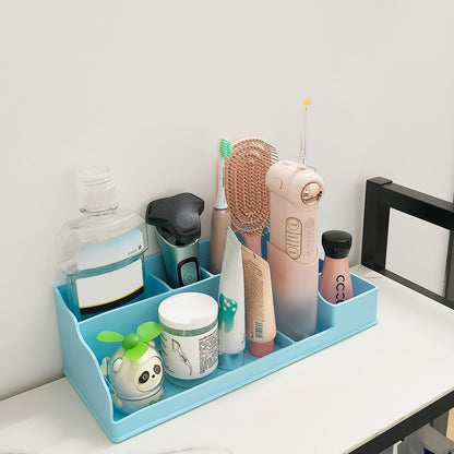Silicone Toothbrush Holder Bathroom Organizer-Blue