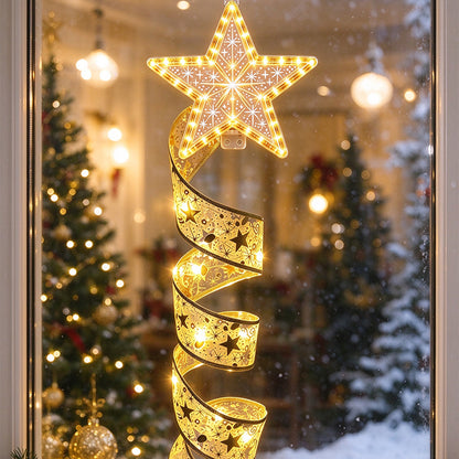 Christmas Hanging Decoration Spiral LED Light for Christmas Tree - Star