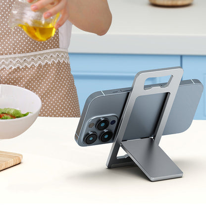 Foldable Aluminum Cell Phone Stand Portable Adjustable Holder for Desk and Travel