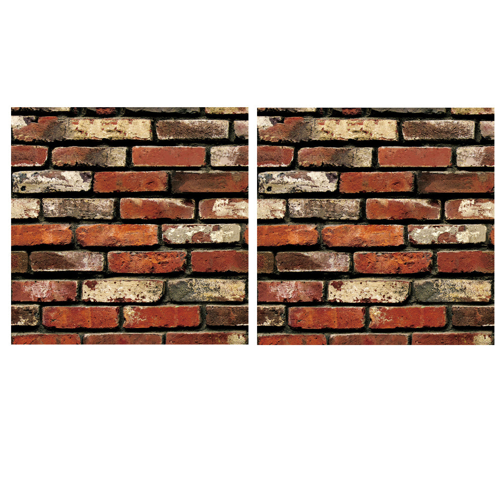 2pcs 10M 3D Natural Brick Stone Wallpaper Self Adhesive Wall Sticker -Style 1