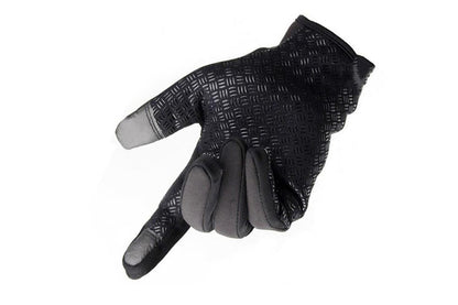 Winter Gloves Touch Screen Water Resistant Windproof Thermal for Cycling-Black