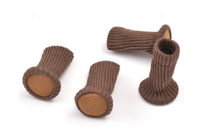 8Pcs Knitted Table Chair Leg Socks Sleeve Floor Protector Furniture Feet Cover