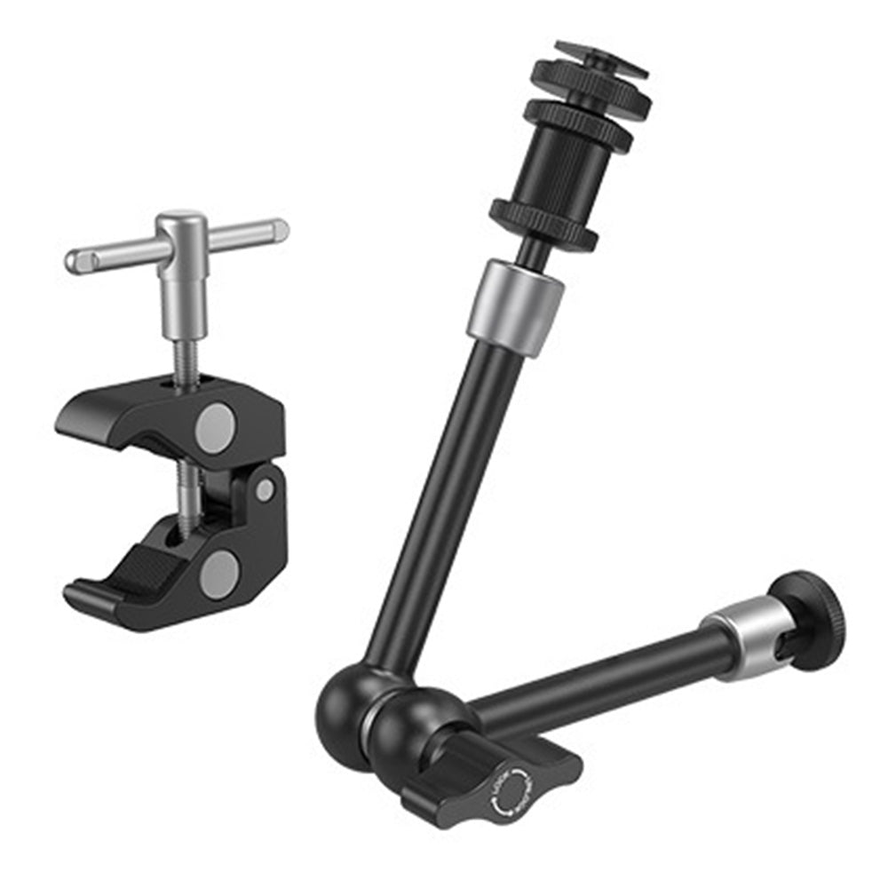 11 Inches Adjustable Articulating Arm  with Clamp for SLR Camera LCD Monitor