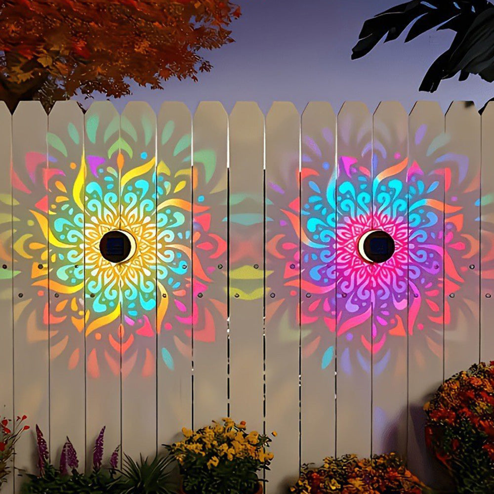 Solar Mandala Wall Light -Mixed Color