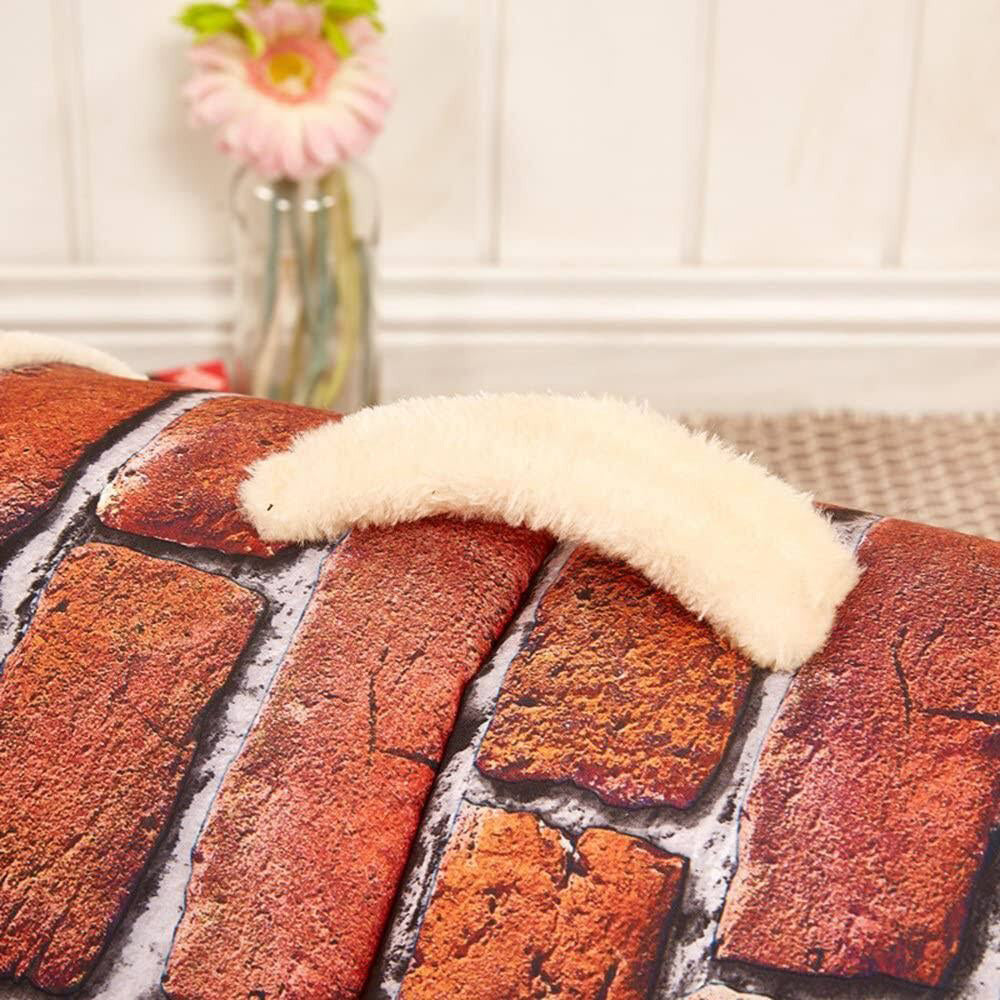 Pet Dog House Kennel Soft Bed Cave Cat Puppy Warm Cushion Red