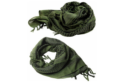 Military Shemagh Arab Tactical Desert Keffiyeh Thickened Scarf Wrap for Men-Military Green
