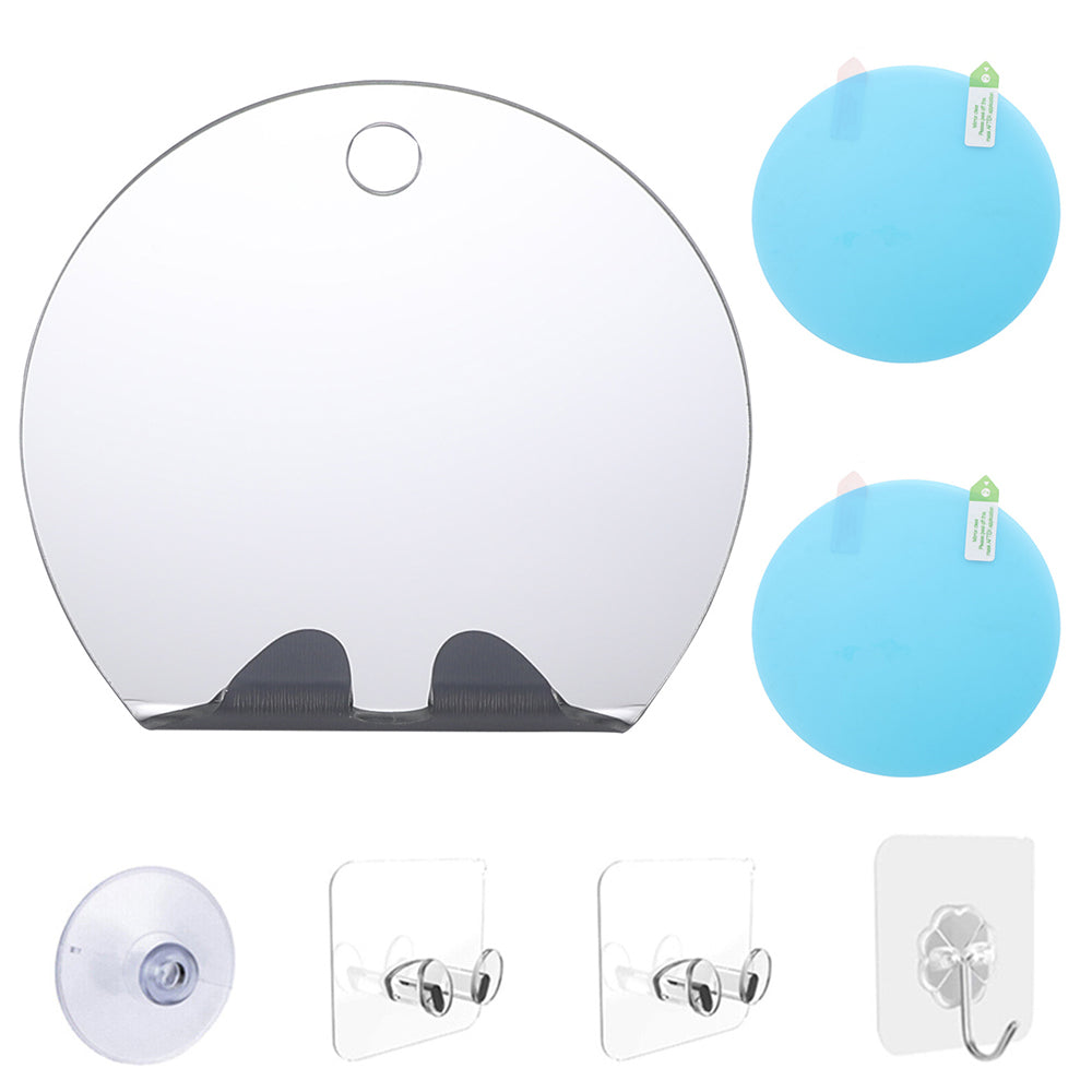 Fogless Shower Mirror Acrylic Shaving Mirror Round