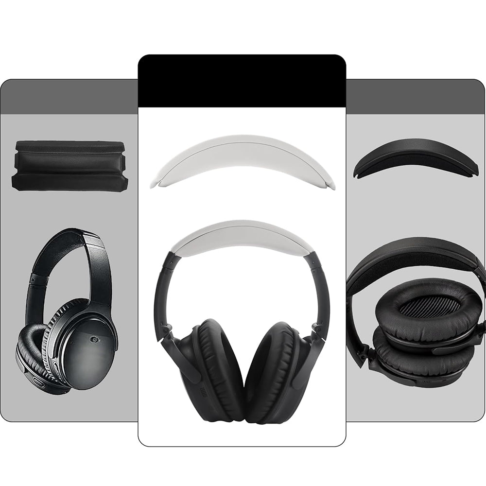 Replacement Headband Cushion for Bose QC35 QC35 II QC45 with Screwdriver-White