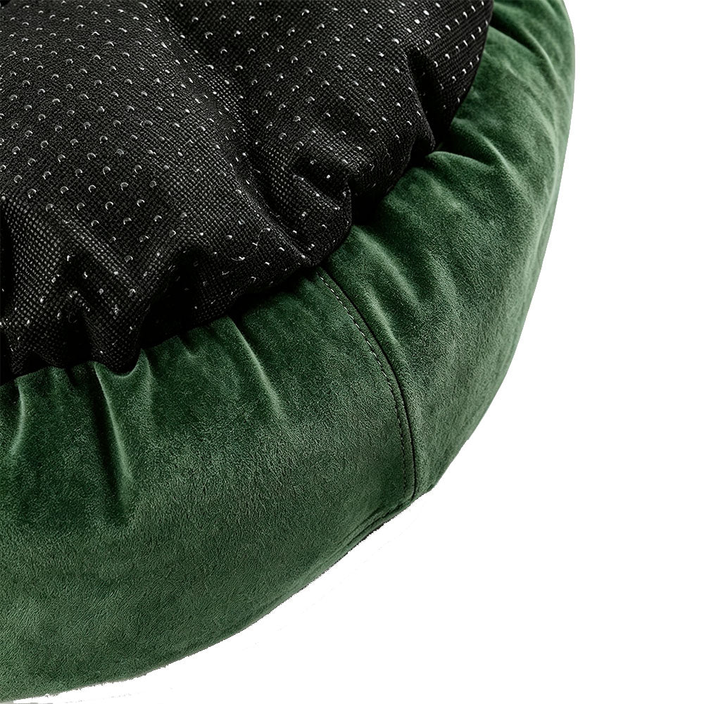 Round Washable Donut Pet Bed with Anti Slip Base - Green