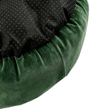 Round Washable Donut Pet Bed with Anti Slip Base - Green