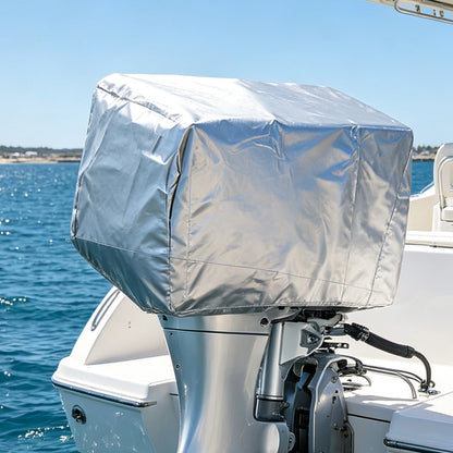 Outboard Motor Cover Engine Dust Cover-Silver
