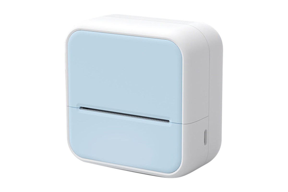 Mini Sticker Printer Portable Bluetooth Thermal Printer for Photo Notes-Blue