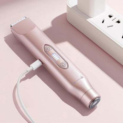 3-in-1 Electric Shaver Nose Hair Trimmer for Face Body Bikini Underarm and Legs-Rose Gold