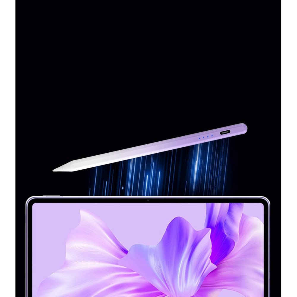 Stylus Pen for iPad A16 11 10 9 8 7 6 iPad mini 7 6 5 with 2 Tips-Purple