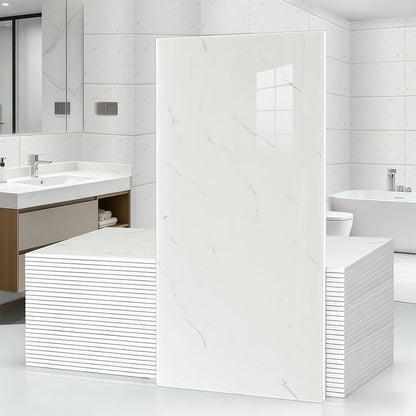 10Pcs Self Adhesive PVC Wall Tiles- White
