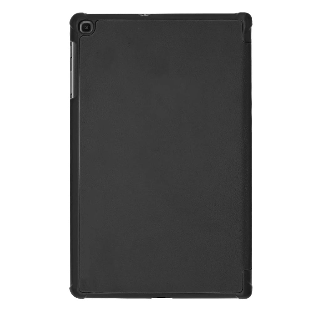 PU Leather Trifold Stand Case for Fire HD 10 2021 2023-Black