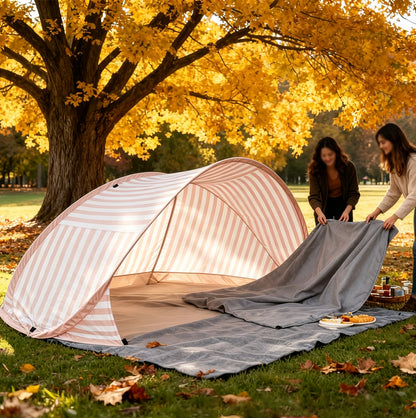 Pop Up Beach Sun Shade Tent for 1 to 2 People - Pink