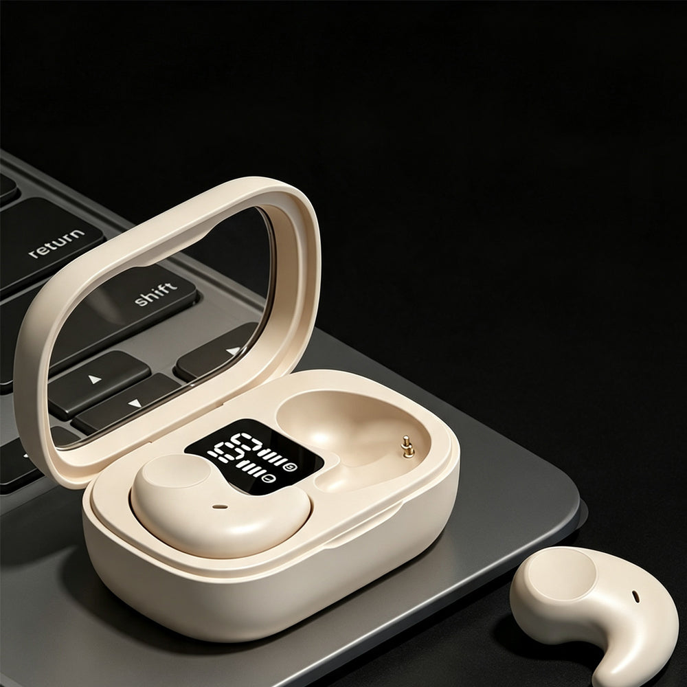 Sleep Earbuds Bluetooth 5.3 In Ear Headphones for Sleeping - Beige