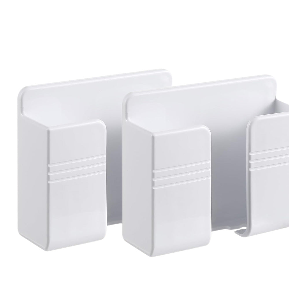 2 Pack Wall Mount Phone Holder with Peel and Stick -White
