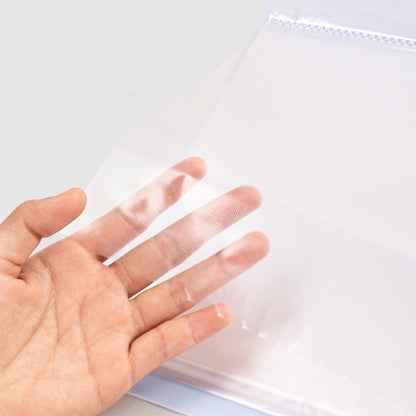2 Pack A4 Sheet Protector Binder 40 Page Clear Folder for Certificates Posters-Blue