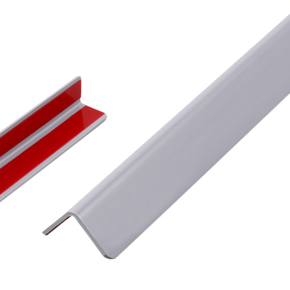 3m Flexible PVC Self Adhesive Cover Strip for 90 Degree Wall Corners - Grey