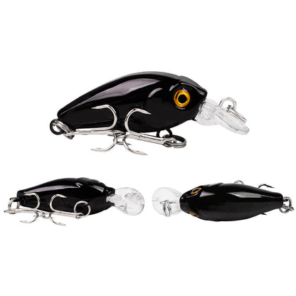 9Pcs Colorful Fishing Lures Small Fake Fishing Bait Freshwater Fishing Tackle Kit for Bass Trout Perch