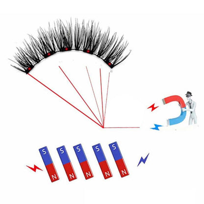 4 Pairs of False Eyelash Set Curler Clip Quantum Kit 3D Eye Lashes Tool Style 3