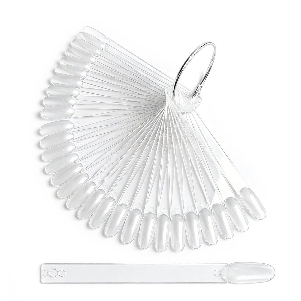 100 PCS Clear Nail Swatch Sticks -Round
