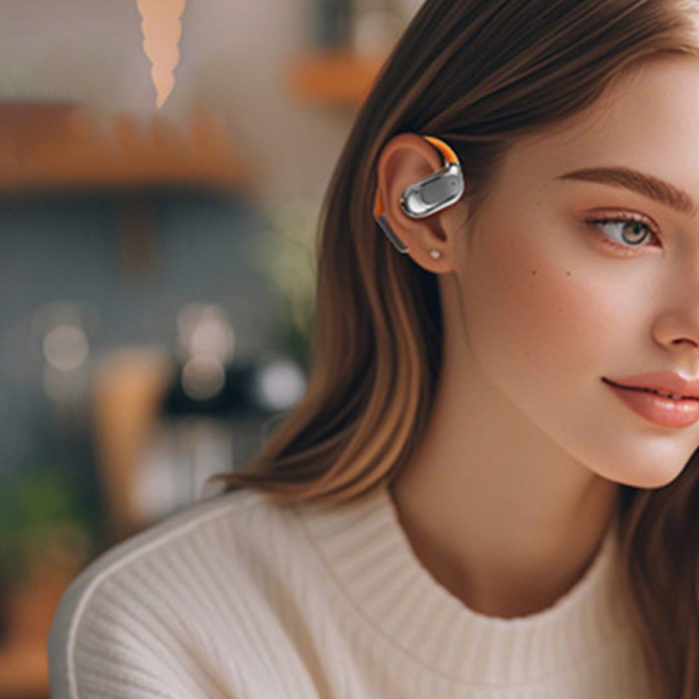 Bluetooth 5.4 Language Translator Earbuds Wireless 144-Language Translation Music Earphones with Charging Case Black