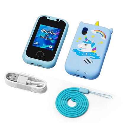 Unicorn Smartphone Learning Toy with Camera for Kids Ages 4 and Up Blue