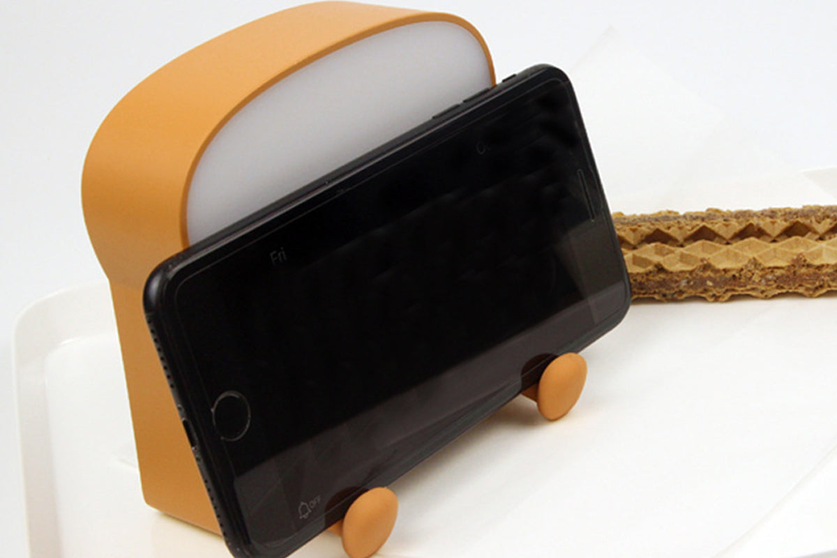 Cute Toast Bread LED Night Lamp Rechargeable Portable bedroom Bedside Sleep Lamp-Enjoy Sleep