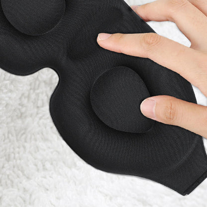 Travel 3D Sleeping Eye Mask Light Blocking Eye Shade Cover Black