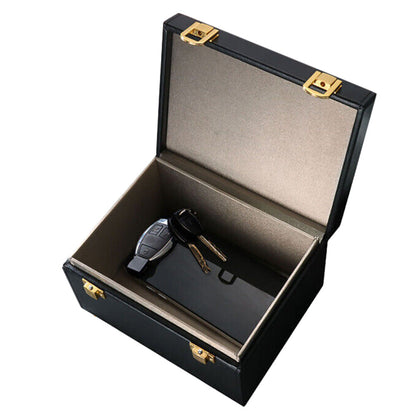 Carbon Fiber RFID signal shielded Car Key Signal signal shielded Case & Anti-Theft Pouch Set
