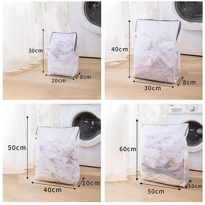 4 Pack 3D Polyester Mesh Laundry Bags with Handles