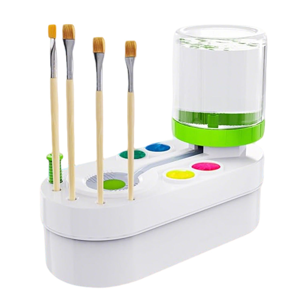 Paint Brush Cleaner Paint Station Art Supplies for Kids-Green